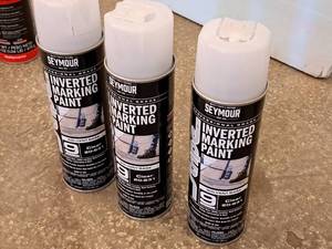 lot 324 image: Lot of (3) Seymour Professional Inverted Marker Paint 17-oz Aerosol Cans