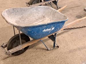 lot 70 image: Jackson Professional Tools Wood HandleMetal Wheelbarrow