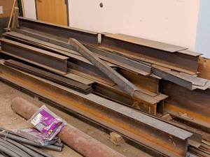lot 21 image: Large Pile of Scrap - Mostly Large I-Beams