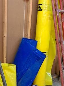 lot 360 image: (7) Rolls of Tape, Misc. Vapor Barrier Materials