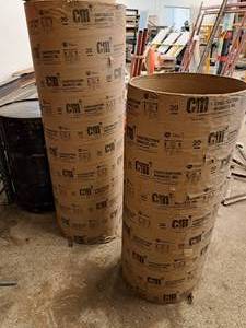lot 373 image: Lot of (3) 20 Concrete Column Forms