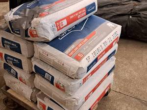 lot 382 image: Lot of (9) Spec Mix 80lb-bag Portland Lime & Sand Mortar