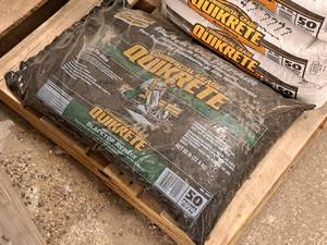lot 385 image: Lot of (1) Quikrete Commercial Grade 50lb-bag Black Top Repair