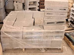 lot 390 image: Lot of (58) Construction Blocks 15-12x17-12x3-12