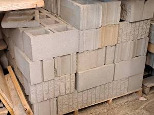 lot 392 image: Lot of (65) Construction Blocks 15-12x7-12x7-12
