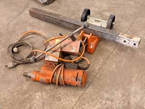 lot 38 image: Weka Two-speed Cement Coring Drill with Drill Stand