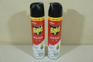 lot 108 image: 2 Cans Raid Ant & Roach Killer