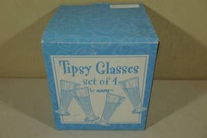lot 120 image: Set of 4 Tipsy Glasses