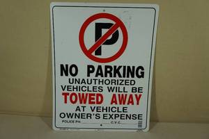 lot 154 image: No Parking Sign
