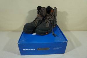 lot 166 image: Korkers Buckskin Wading Boots -Mens Size 11