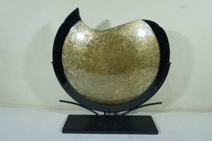 lot 200 image: Art Deco GlassMetal Vase