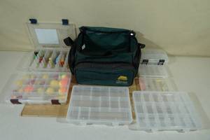 lot 255 image: Plano Softsided Tackle Box with Inserts and Tackle