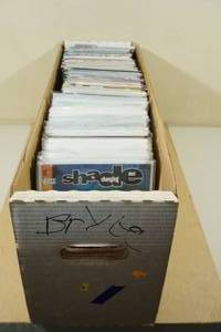 lot 269 image: Box of Comics -DC, Justice League, Wolverine, Mars Attacks