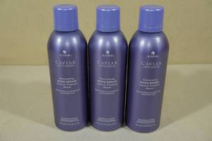 lot 274 image: Three 8.5oz Bottles Caviar Anti-Aging Hair Leave in Treatment