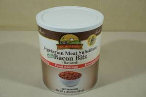 lot 276 image: Augason Farms Vegetarian Meat Substitute Bacon Bits Emergency Food