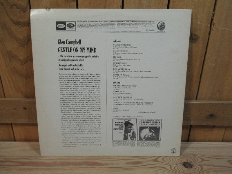 lot 89 image: Glen Campbell - Gentle on my Mind - 1967 - Vinyl Record