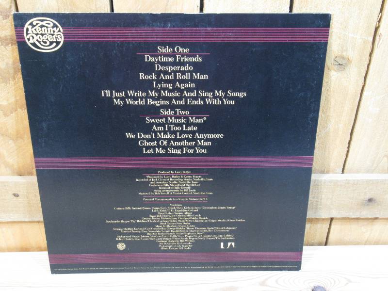 lot 93 image: Kenny Rogers - Daytime Friends - 1977 - Vinyl Record