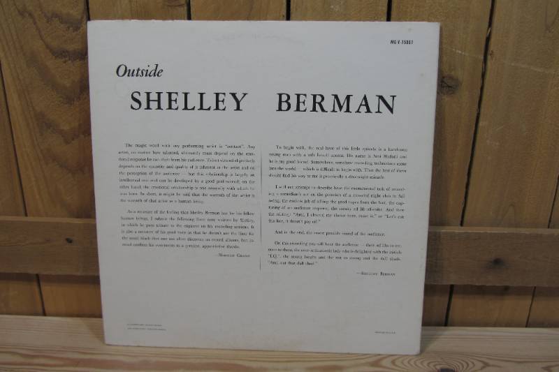 lot 343 image: Shelley Berman - Outside - 1959 - Vinyl Record