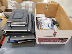 lot 58 image: Large Lot of New Planners, Pens and More