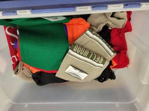 lot 60 image: Tote of Assorted New Scarves