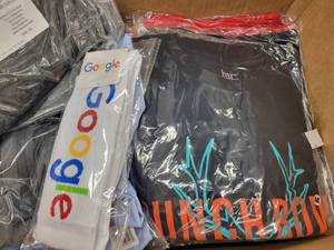 lot 65 image: Box of New Promotional Shirts - From Size Small to 2X
