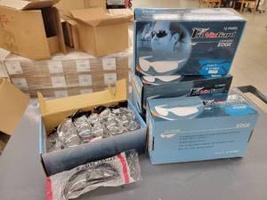 lot 69 image: (60) Liberty ProVizGard Model 1715RT FUSE II Safety Glasses - Black Frame with Silver Mirror Lenses (5 Cases of 12)