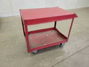 lot 13 image: Steel Rolling Shop Cart