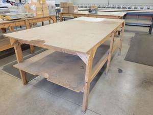 lot 22 image: Wood Work Table
