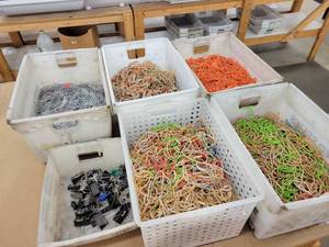 lot 99 image: HUGE Lot of Rubber Bands, Paper Clips and More