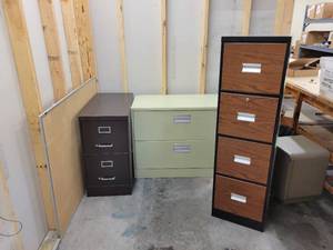 lot 102 image: (3) File Cabinets
