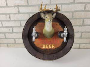 lot 451 image: Schells Beer Keg  Buck Beer Tap - Was Originally in the Cabin Bar in Nicollet, MN