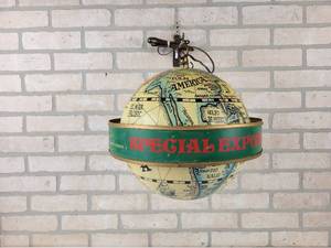 lot 458 image: Vintage Heilemanns Special Export Plastic Globe Light - Tested and Works - Lights up and Spins