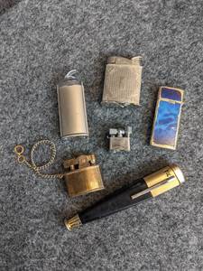 lot 523 image: (6) Vintage Lighters - EVANS, Klipit Lite, Sharp and Faction