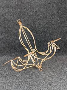 lot 516 image: Vintage Steel Hanging Candle Chandelier