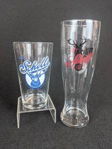 lot 588 image: Pair of Schells Beer Glasses - Pint Glass & Tall Pilsner