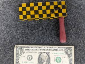 lot 595 image: Pair of Vintage Noisemakers - Impressive Graphics