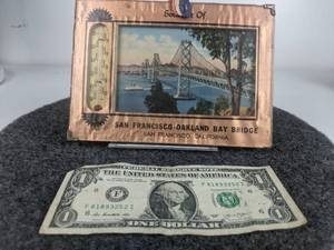 lot 556 image: San Francisco - Oakland Bay Bridge Wall Thermometer