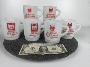 lot 582 image: Glencoe Co-Op Assn. Mugs - 1975, 1977, 1978, 1979, 1980, 1981