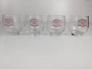 lot 591 image: Set of (4) Vintage Country Club Malt Liquor Glasses