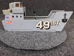 lot 519 image: Vintage Tin Buddy-L 49LST Navy Landing Ship Toy