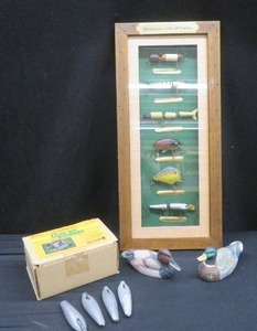 lot 41 image: FISHING LURES OF THE 20TH CENTURY SHADOW BOX