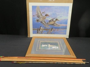 lot 46 image: 2 PRINTS AND OLD ARROWS.