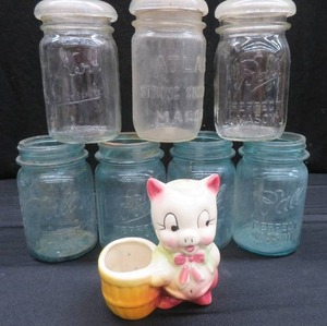 lot 55 image: BLUE BALL JARS PLUS
