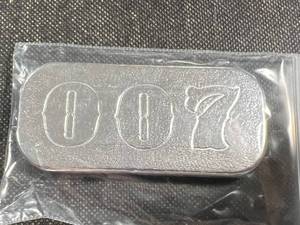 lot 02 image: 100gram (3.215 TROY OZ) .999 FINE SILVER BUNKER BULLION BAR