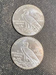 lot 14 image: 12 TROY OZ .999 FINE SILVER (2 X 14 oz INDIAN ROUNDS)
