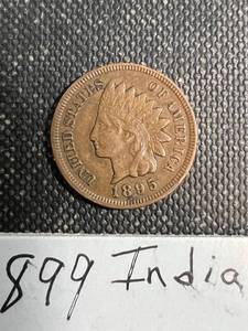 lot 67 image: 2 INDIAN HEAD CENTS 1895 VF 1899 VG