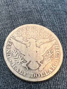 lot 77 image: 1898 US BARBER HALF DOLLAR