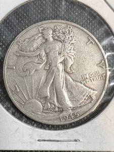lot 78 image: 1945-S US WALKING LIBERTY HALF DOLLAR