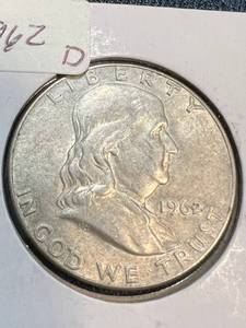 lot 79 image: 1962-D US FRANKLIN HALF DOLLAR