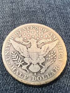 lot 85 image: 1900-S US BARBER HALF DOLLAR VG